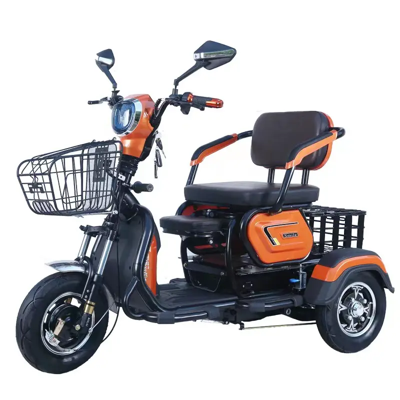 72V 1000W elétrico de três rodas motocicleta 48V-72V 20A carga E-veículo para adultos e crianças para compras e pick-up caminhão
