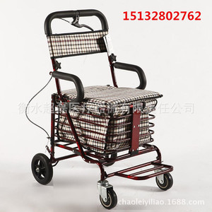 รถเข็นผู้สูงอายุ, สกู๊ตเตอร์เคลื่อนที่, รถเข็นพักผ่อน, รถเข็นซื้อของ, พับได้, มีแป้นเหยียบ, อเนกประสงค์และ - Product Image 4