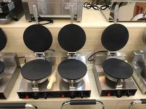 Machine à gaufres et cornets de crème glacée électrique portable en acier inoxydable pour usage commercial - Product Image 5