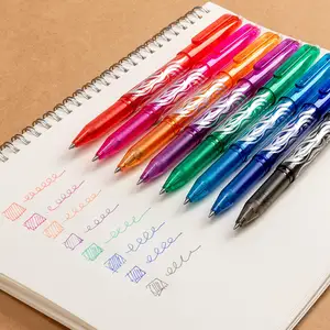 Pena Menulis Halus Gel Rollerball Tinta Multi Warna Yang Dapat Dihapus, Pena Tulisan Halus Nib, Pena 0.5 Mm dengan Penghapus