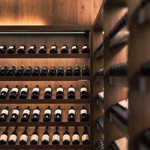 Bodega Personalizada de Madera de <span class=keywords><strong>Nogal</strong></span> Negro Americano ROYAL METAL, Ecológica, Duradera, de Gran Escala, para Exhibición y Almacenamiento de Vinos en <span class=keywords><strong>el</strong></span> Hogar o Bar - Product Image 4