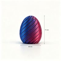 Premium PLA Articulated Spiral Egg Toy Tactile Sensory Surface 13.8cm Height for Executive Stress Relief Manufacturer Di