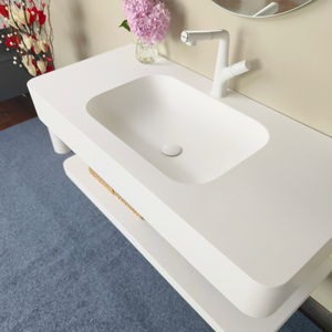 Cũng bán phong cách hiện đại Acrylic Đá Nhân Tạo rửa lưu vực Tùy chỉnh phòng tắm đôi lớp chậu rửa với giá nhà máy - Product Image 5