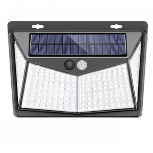 208led năng lượng mặt trời tường máy giặt ánh sáng không thấm nước IP65 ấm trắng LED Đèn trang trí cho ngoài trời Vườn Pathway cảm biến chuyển động - Product Image 3