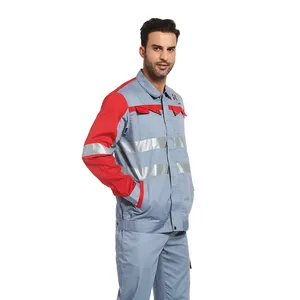 Custom Reflecterende Werkpak Hi Vis Veiligheid Werk Bouwkleding Sets Klasse 3 Hoge Zichtbaarheid Werkkleding Jas Broek Pak