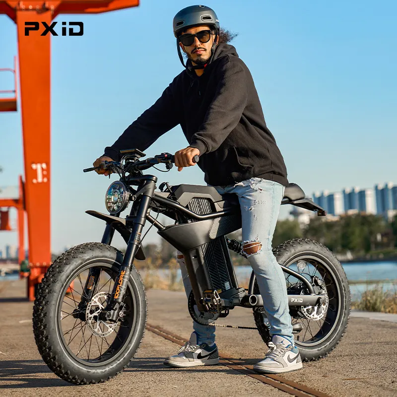 دراجة كهربائية PXID MANTIS P6 بعجلات 20 بوصة 1000 وات و 1500 وات بمحرك قوي وبطارية كبيرة وعجلات كهربائية طويلة المدى