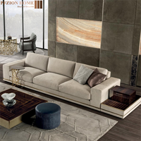 PFZION HOME Mobilier de salon confort de style américain moderne Ensemble de canapés en tissu modulaire à doublure propre Chaise gauche