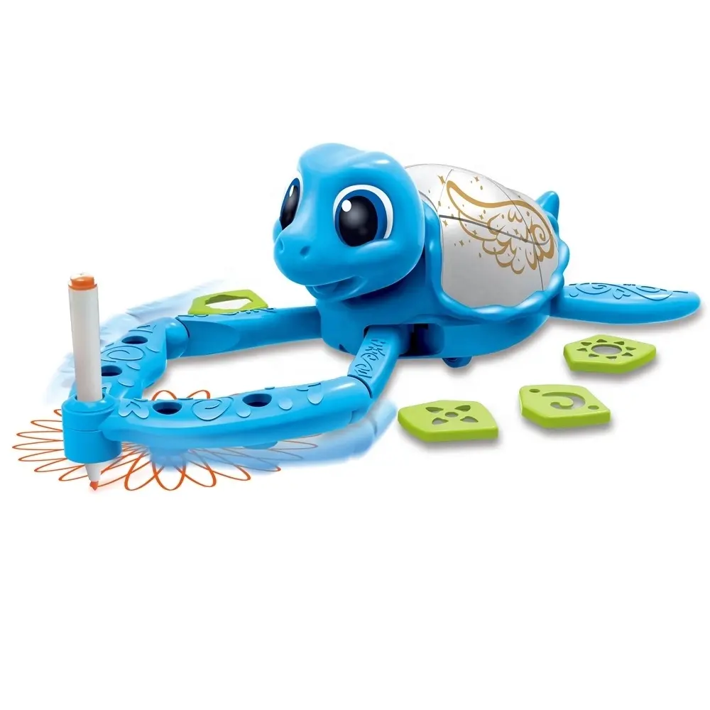 Pintura musical inteligente para enseñanza de tortugas marinas, juguete de dibujo recargable para niños, máquina de pintura única