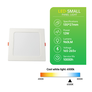 Plafonnier LED rond de <span class=keywords><strong>6</strong></span> pouces SMD2835 12W 6500K sans scintillement, CRI élevé 70, montage en surface pour la maison et le bureau - Product Image 1