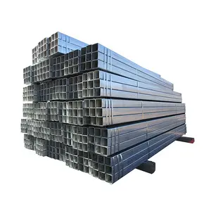 Hot Rolled Hollow Section Mild Carbon Ms Iron Tubes Cheap Price Erw Black Seamless Galvanized Square Steel Pipes
