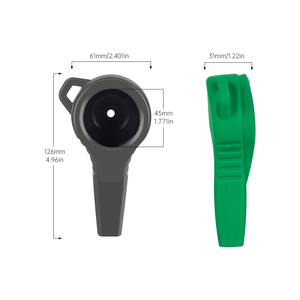 <b>Silicone</b> Dive Pressure Gauge Protective Cover <b>Waterproof</b> Dustproof Diving SPG Boot Sheath with Anti-drop Lanyard Hole for Scuba - Product Image 3