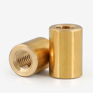 Écrou d'extension rond en laiton épaissi, connecteur de colonne fileté en cuivre pour le fixation de machines et de quincaillerie - Product Image 4