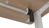 Bureau de travail électrique réglable en hauteur, économique, à moteur unique, en acier, ergonomique, pour position assise ou debout
