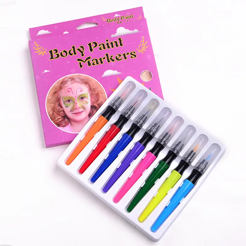 Niet Giftig Veiligheid Waterbasis Body Paint Marker Pen Eyeliner Potlood Voor Make-Up