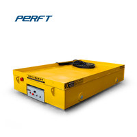 Chariot de transfert sur rail électrique à câble de remorquage, chariot plat industriel robuste pour la manutention de matériaux, transporteur d'atelier AC380V