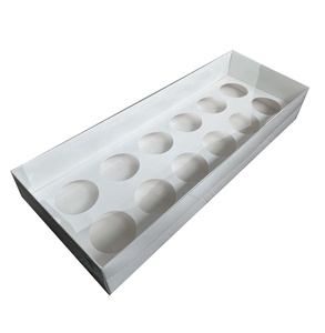 Torta Bento su misura e scatola Cupcake trasparente scatola per Cupcake personalizzata 6 8 12 fori 24 Mini Cupcake scatola torta bianca personalizzata coperchio trasparente - Product Image 1