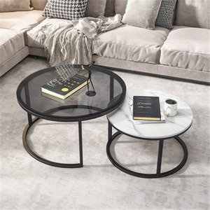 Tavolino da Caffè Moderno e Semplice con Piano <span class=keywords><strong>in</strong></span> <span class=keywords><strong>Vetro</strong></span> Temperato e Struttura <span class=keywords><strong>in</strong></span> Legno e Ferro, Ideale <span class=keywords><strong>per</strong></span> Soggiorni di Piccoli Appartamenti - Product Image 6