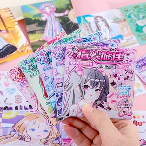 Livre d'autocollants de déguisement pour filles Shining Girl, version légère, autocollants créatifs de déguisement de <span class=keywords><strong>princesse</strong></span> à faire soi-même - Product Image 3