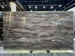 Azulejos de piedra de cuarcita de Colinas rojas de Brasil Natural pulido, losas modernas para encimeras de cocina, Granito de Oasis de mar salvaje Interior - Product Image 5