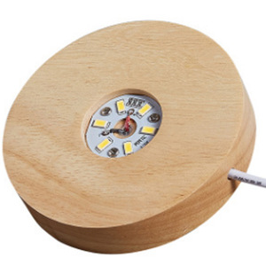 Fermacarte inciso al Laser <span class=keywords><strong>immagine</strong></span> in vetro 3D 7 colori regali scultura Souvenir Home Decor Moon wood Stand Crystal Ball Led lamp - Product Image 4