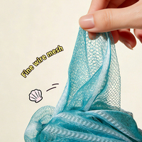 Éponge de Douche Personnalisée Lameila, Éponge Douce en Forme de Boule, Format Voyage d'Été, Loofah pour le Corps, Entièrement Naturelle Y050
