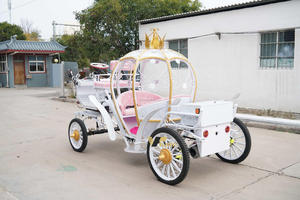 Chariot de balade électrique de type citrouille, thème Princesse Cendrillon, pour mariage, visites de parcs, défilés et décoration, de fabrication industrielle - Product Image 4
