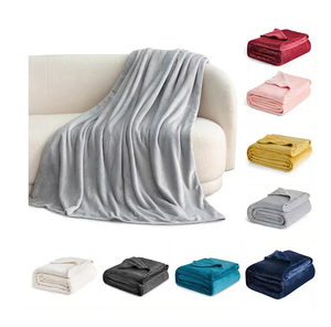 Großhandels <span class=keywords><strong>preis</strong></span> Benutzer definierte einfarbige Flanell <span class=keywords><strong>Manta</strong></span> Throw Twin Size Soft Polyester Coral Fleece Decke - Product Image 1