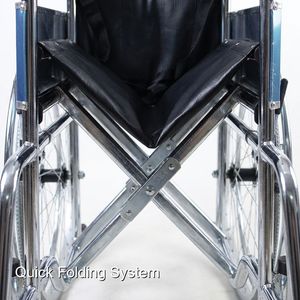 Transit sécurisé et protégé avec ce fauteuil roulant manuel testé en conditions de collision, créé par Keling Medical - Product Image 6