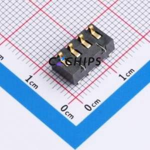 GT-BTP30004-0650B-015A Blade/Spring Contact Battery Connector SMD,P=3mm Connector Spring Contact Type 3mm 4P Horizontal Mount - Product Image 1