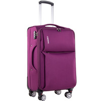 Valise à roulettes étudiante en tissu Oxford grande capacité 20/24/28 pouces unisexe, bagage cabine avec serrure TSA, design simple et moderne