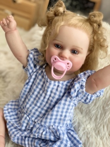 Muñeca Bebé Reborn de Silicona Realista para Niñas, Modelo <span class=keywords><strong>Minnie</strong></span> <span class=keywords><strong>Mouse</strong></span>, Negra Africana, de Juguete - Product Image 2