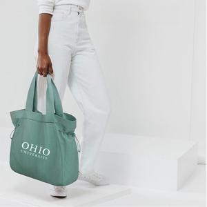 Sac fourre-tout léger en toile de grande capacité avec fermeture à ficelle pour Sports Gym Yoga Beach Shopping - Product Image 3