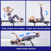 Appareil de traction cervicale et lombaire intelligent électrique en acier noir pour usage domestique transfrontalier, pour l'étirement des jambes et l'augmentation de la taille, fitness