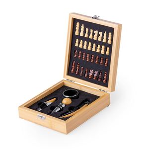 En gros, Ensemble à vin réutilisable en métal avec support en bois, tire-bouchon, décapsuleur, ouvre-bouteille, bouchon de bouteille, décanteur et anti-goutte - Product Image 2