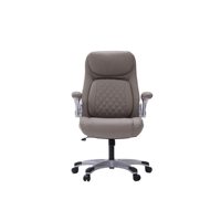 Chaise de bureau ergonomique en cuir PU avec support lombaire et accoudoirs réglables, chaise de direction moderne et chaise de bureau informatique