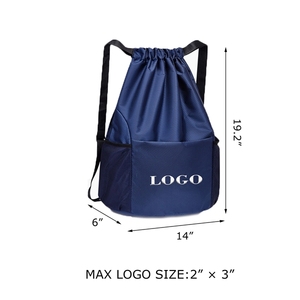 Large Capacity <b>Drawstring</b> <b>Backpack</b> Wet-Dry Separation Sports Travel <b>Backpack</b> Waterproof Feature Foldable String Polyester - Product Image 1