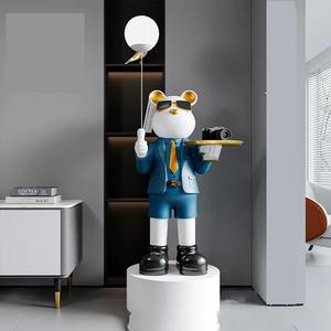 Figuras Decorativas de Osos con Gafas de Sol de Resina Personalizadas, Adornos Artesanales - Regalos para Fiestas - Product Image 1