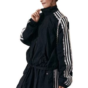 Prix de gros Veste de survêtement décontractée et confortable à coupe ample, style féminin avec bordure en dentelle - Product Image 6