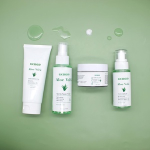 Ensemble de soins de la peau coréen à l'aloe vera hydratant et <span class=keywords><strong>anti</strong></span>-acné pour peaux noires, produits apaisants avec <span class=keywords><strong>crème</strong></span> <span class=keywords><strong>anti</strong></span>-acné - Product Image 3