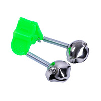 Alarme sonore de pêche 2,8 cm x 4 cm en plastique et métal, activée par capteur mécanique, pour cannes à pêche en mer et en roche
