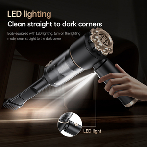 Melhor Mini <span class=keywords><strong>Cordless</strong></span> Car <span class=keywords><strong>Vacuum</strong></span> Cleaner Handheld Recarregável 7500PA/12000PA Sucção 160ml Poeira Bin Dry Pet Hair Carpet Seat Auto - Product Image 5