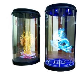 Écran holographique cylindrique 3D transparent, hologrammes interactifs, IA, <span class=keywords><strong>hologramme</strong></span> <span class=keywords><strong>humain</strong></span> numérique, épissure cylindrique - Product Image 6