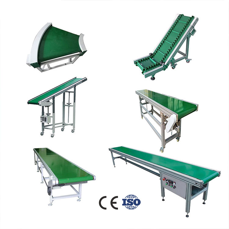 Промышленные системы на заказ с завода, линия сборки, зерновой зеленый Бункер из ПВХ, резины, полиуретана, ленточный конвейер