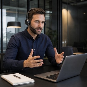Micrófono confiable de conexión rápida con audio dúplex completo y herramienta de colaboración empresarial para uso corporativo - Product Image 6