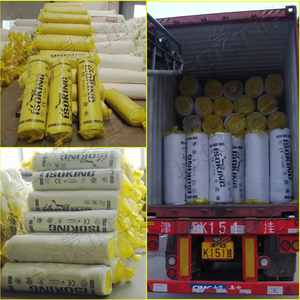 ISOKING Couverture en fibre <span class=keywords><strong>de</strong></span> <span class=keywords><strong>laine</strong></span> <span class=keywords><strong>de</strong></span> <span class=keywords><strong>verre</strong></span> ignifuge absorbant l'acoustique des murs d'isolation <span class=keywords><strong>de</strong></span> toiture <span class=keywords><strong>de</strong></span> conception moderne/forme <span class=keywords><strong>de</strong></span> feuille <span class=keywords><strong>de</strong></span> rouleau - Product Image 6