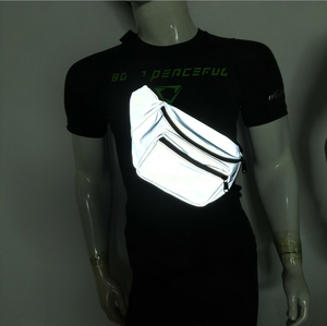Custom Logo Hi Vis Color arcobaleno moda borsa da cintura riflettente in vita per escursioni in bicicletta Sport da palestra <span class=keywords><strong>telefono</strong></span> cellulare riflettere pacchetto - Product Image 2