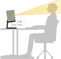 Supports de haut-parleurs de studio blancs, accessoires audio professionnels pour ordinateur de bureau