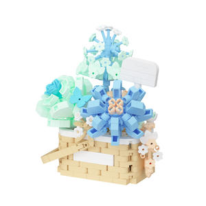 ตัวต่อพลาสติก ABS รักษ์โลก ยี่ห้อซีฮวน ชุด 40 ชิ้น ขนาด 1:1 รูปแบบช่อดอกกุหลาบ ดอกไม้ประดิษฐ์ ของเล่น DIY สำหรับเด็กอายุ 14 ปีขึ้นไป - Product Image 6