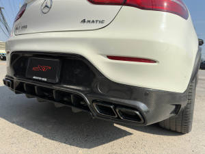 Lèvre de diffuseur de pare-chocs arrière en fibre de carbone de style supérieur W253 pour Mercedes Benz GLC63 <span class=keywords><strong>43</strong></span> coupé C253 Bodykit - Product Image 6