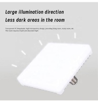 Boîtier d'ampoule LED carré B22 du fabricant, lampe électrique à culot E27, 20W-60W, 3000K/6500K, certifié CE, IRC80, angle de faisceau 160°
